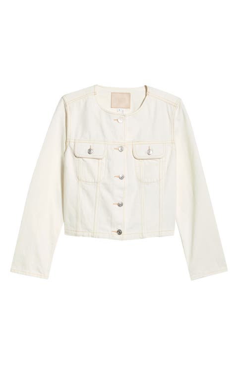 Dean Collarless Denim Jacket