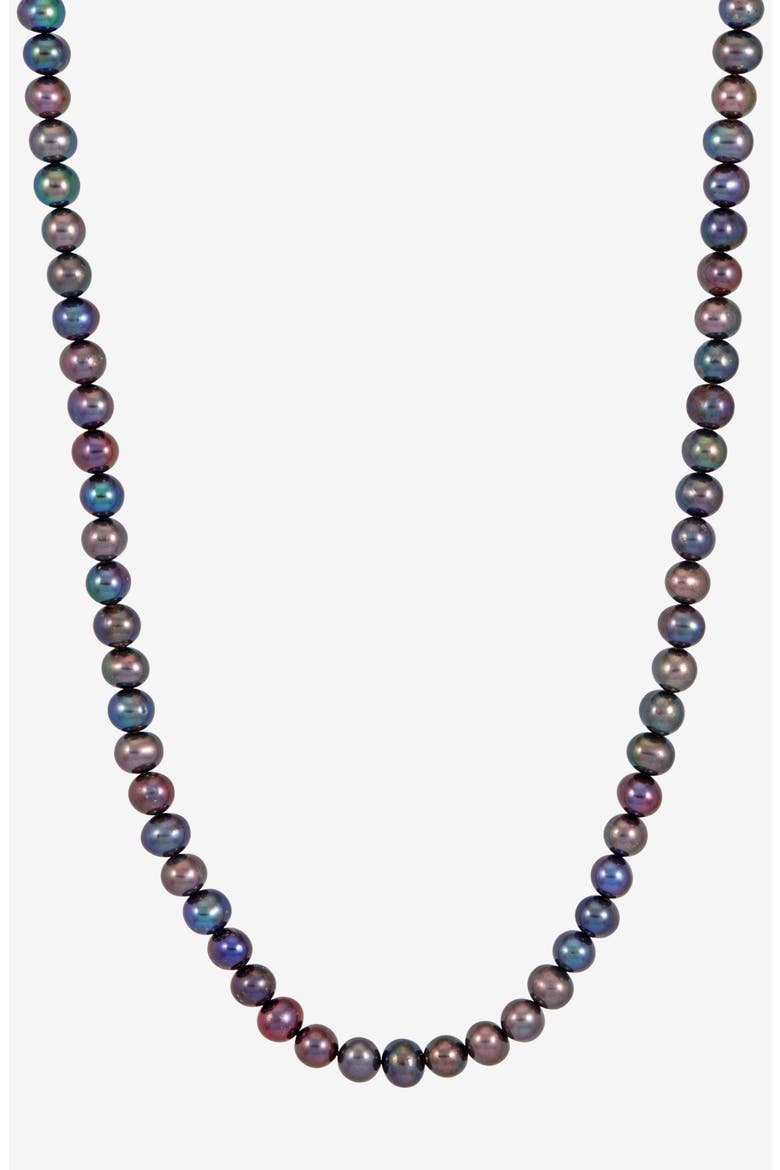 Timeless Peacock Freshwater Pearl Necklace, Main, color, Sterling Silver