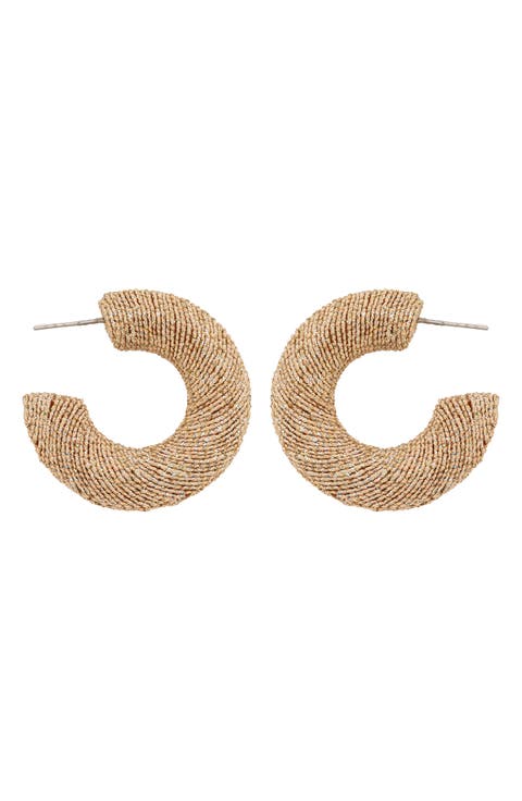 Wrapped Hoop Earrings