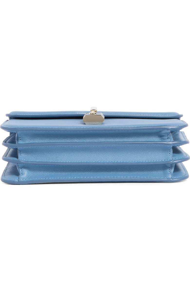 Kate Spade New York locket small grain leather shoulder bag, Alternate, color, Manta Blue