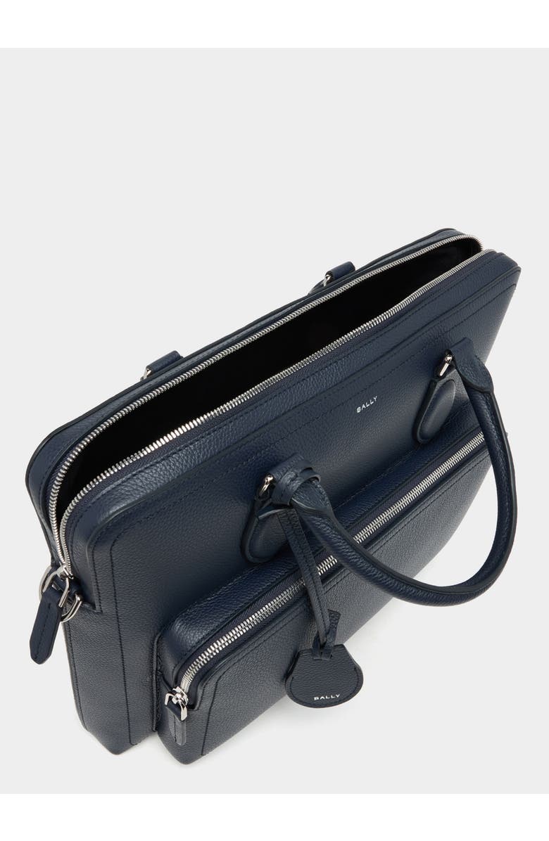 Bally Capitol Briefcase in Bovine Leather, Alternate, color, Blue