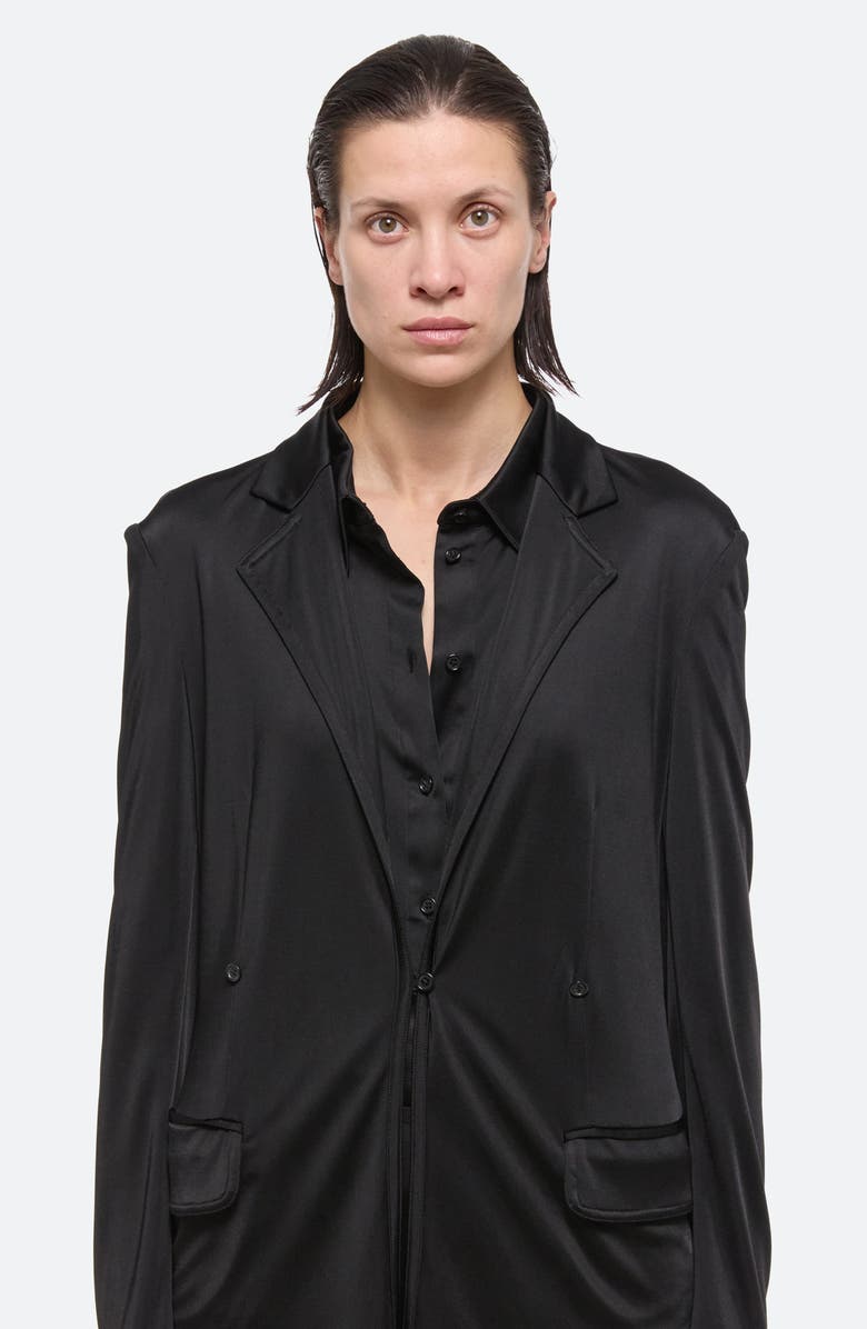 Helmut Lang Fluid Liquid Classic Blazer, Alternate, color, Black - 001