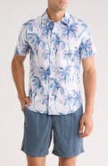 Bonobos Paradisp Palms Slim Fit Short Sleeve Stretch Cotton Button-Up Shirt