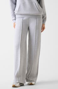GUESS Nat Straight Leg Organic Cotton Blend Fleece Sweatpants