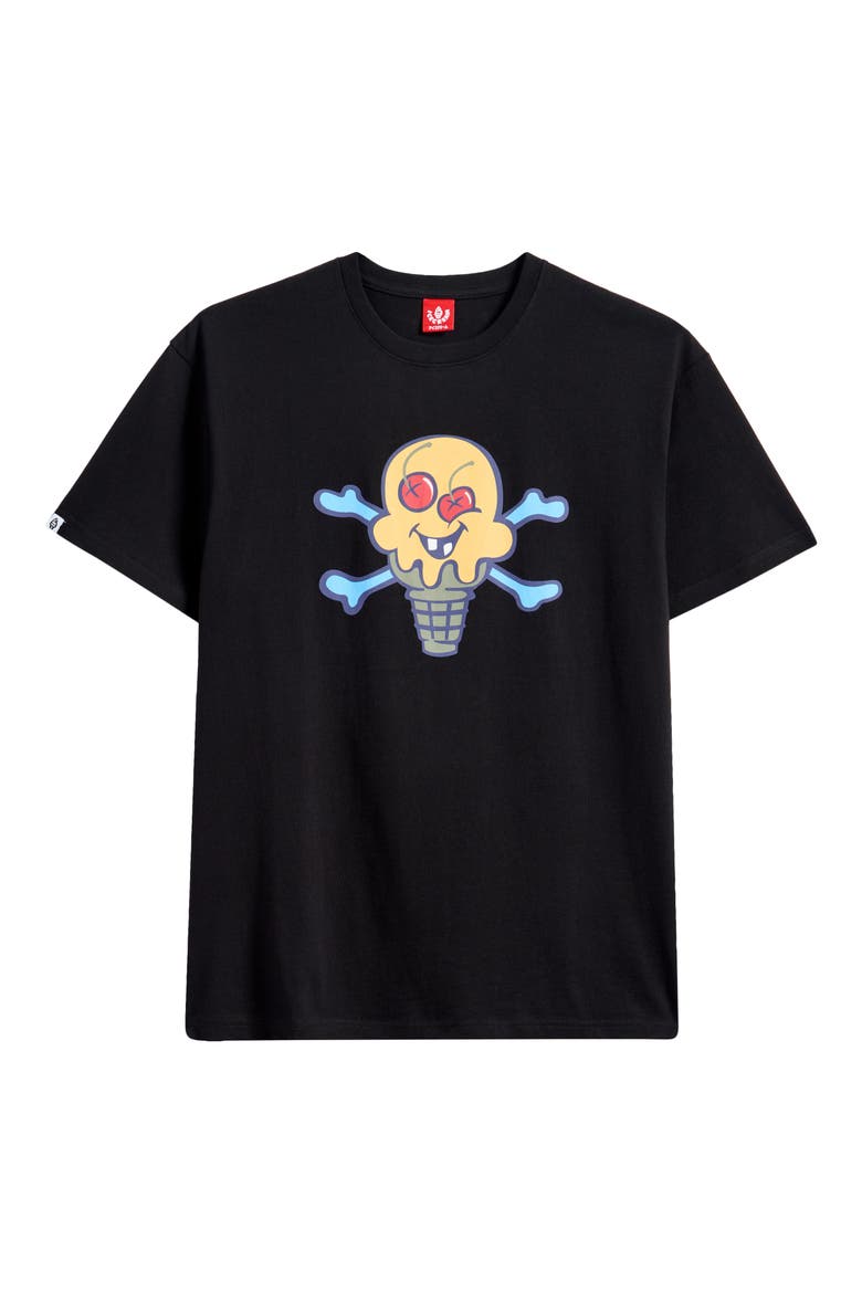 Cones & Bones Graphic T-Shirt, Alternate, color, BLACK