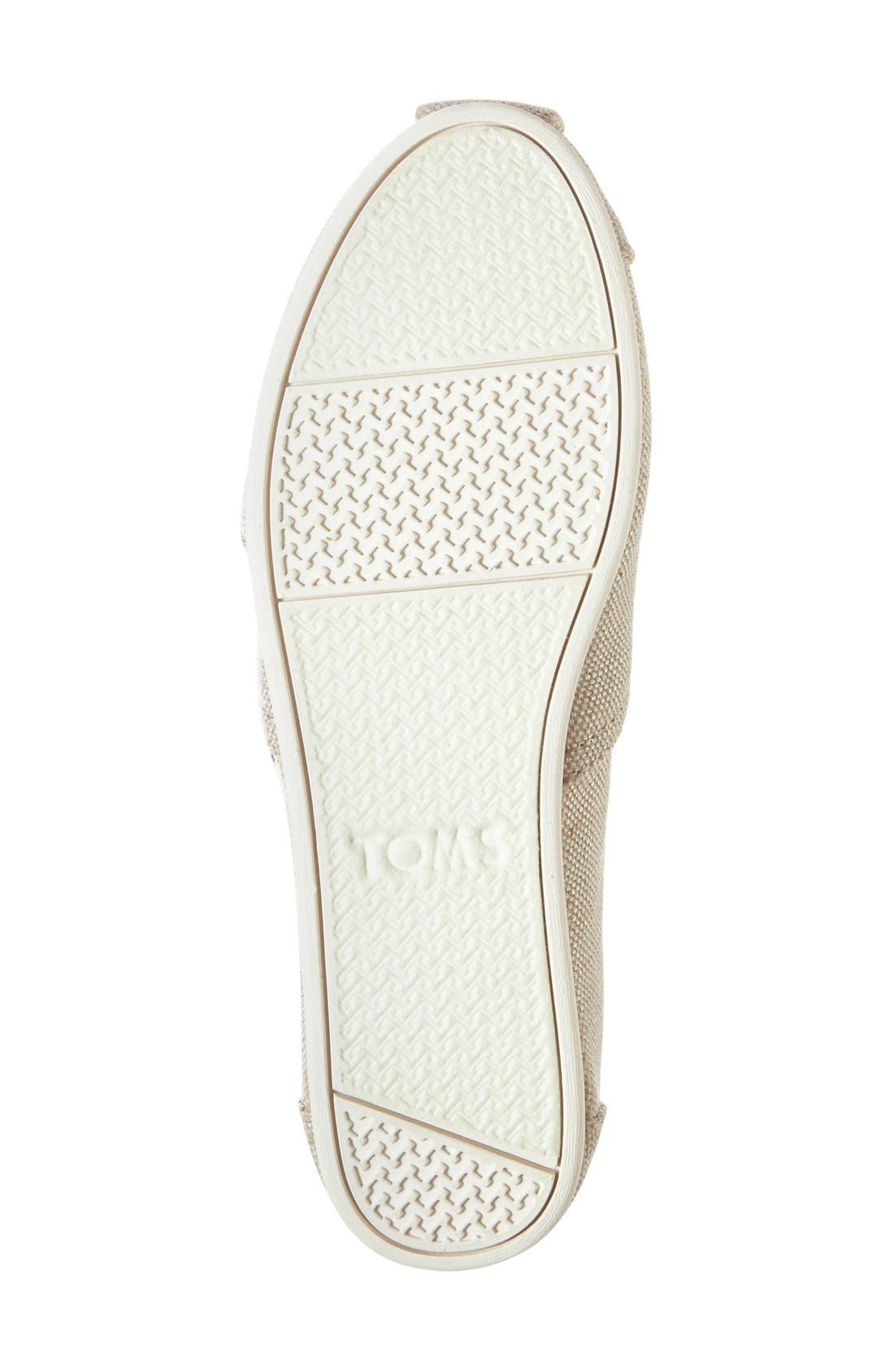 'Classic - Metallic Burlap' Slip-On, Alternate, color, NATURAL METALLIC BURLAP