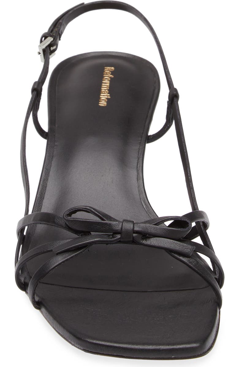 Reformation Sally Slingback Sandal, Alternate, color, Black