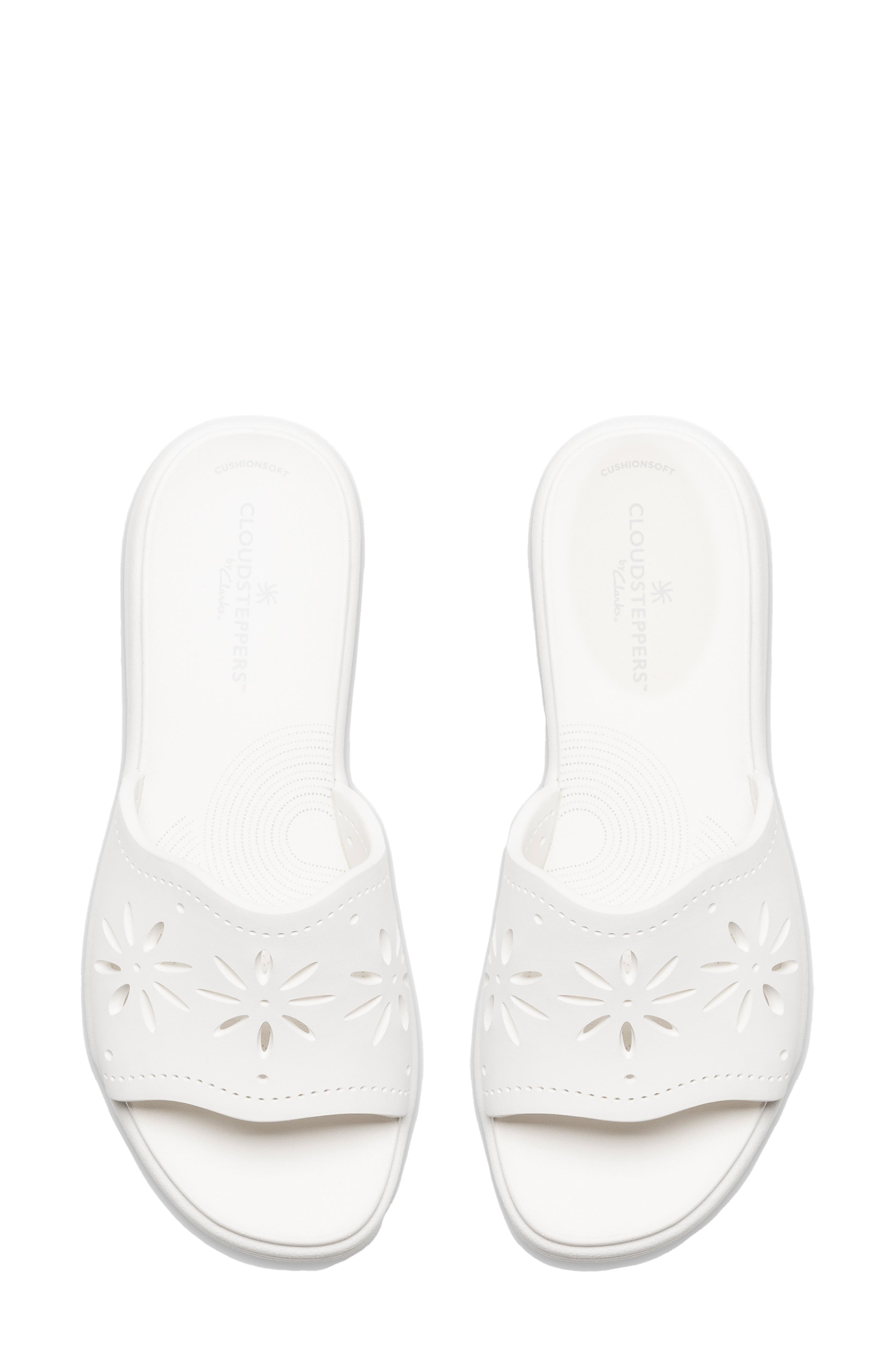 Drift Floral Wedge Slide Sandal, Alternate, color, WHITE