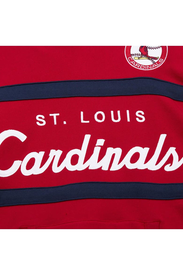 Men's Mitchell & Ness Red St. Louis Cardinals Head Coach Pullover Hoodie, Alternate, color, Red