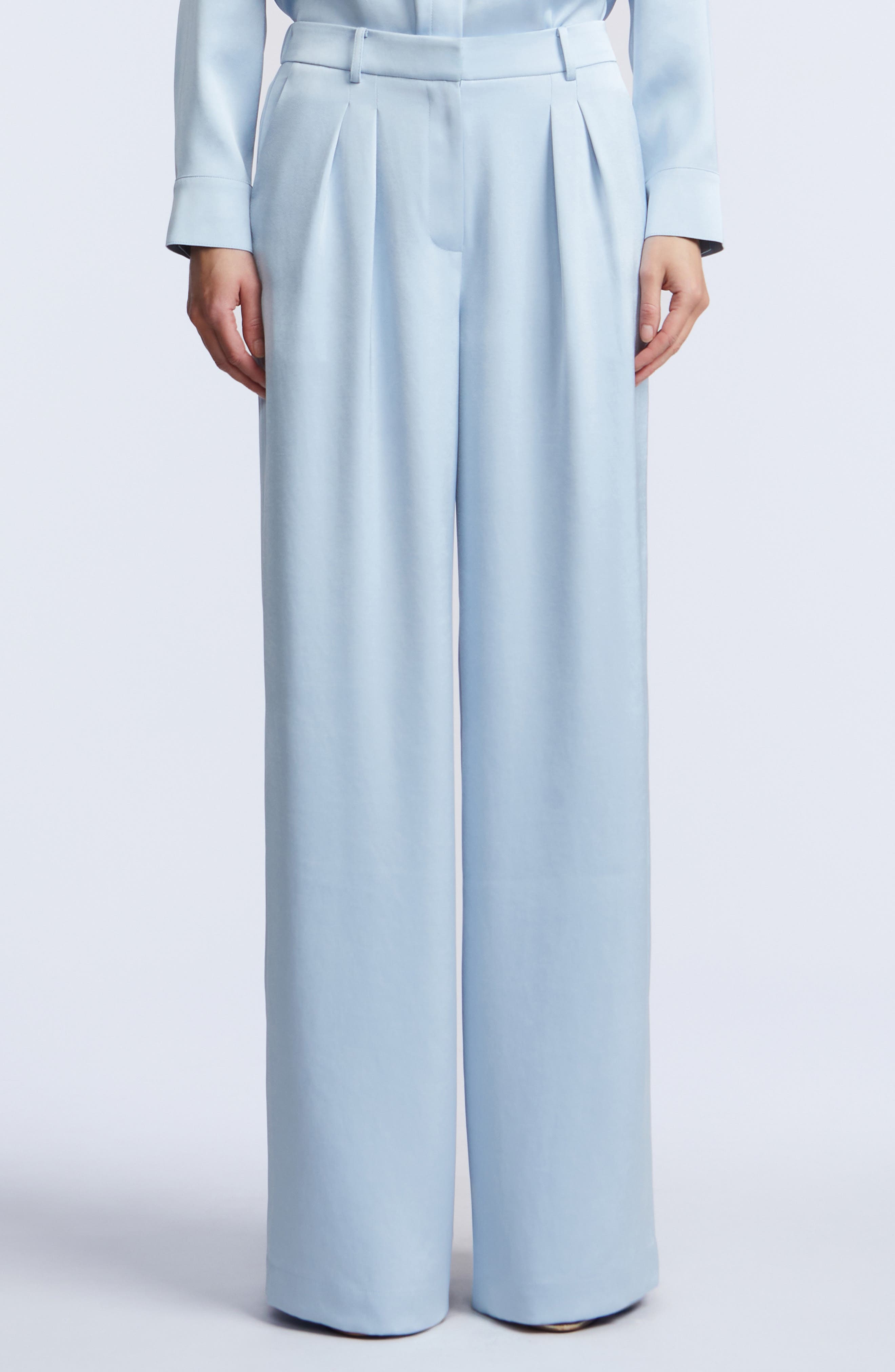 BCBGMAXAZRIA Relaxed Tailored Wide Leg Pants