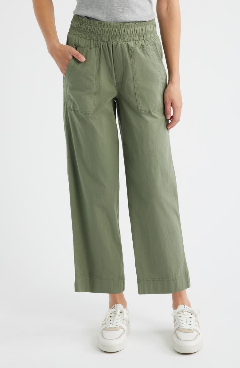 Wit & Wisdom Relaxed Straight Leg Pants, Main, color, Lipd-Lily Pad