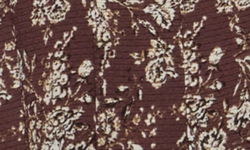 Max Studio Floral Balloon Sleeve Top In Multi