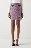 LK Bennett Charlie Recycled Cotton Blend Tweed Miniskirt