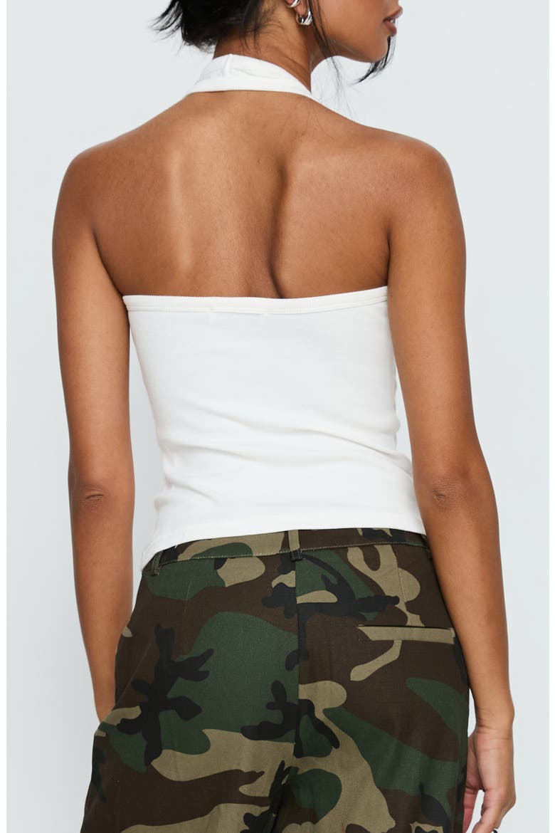 Baseline Scoop Halter Rib Tank, Main, color, WHITE