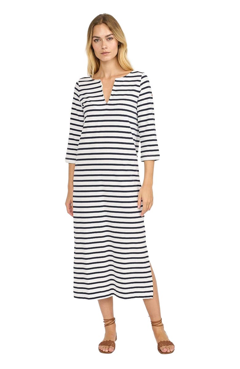 Marea Mariner Tunic Dress, Main, color, Navy/White