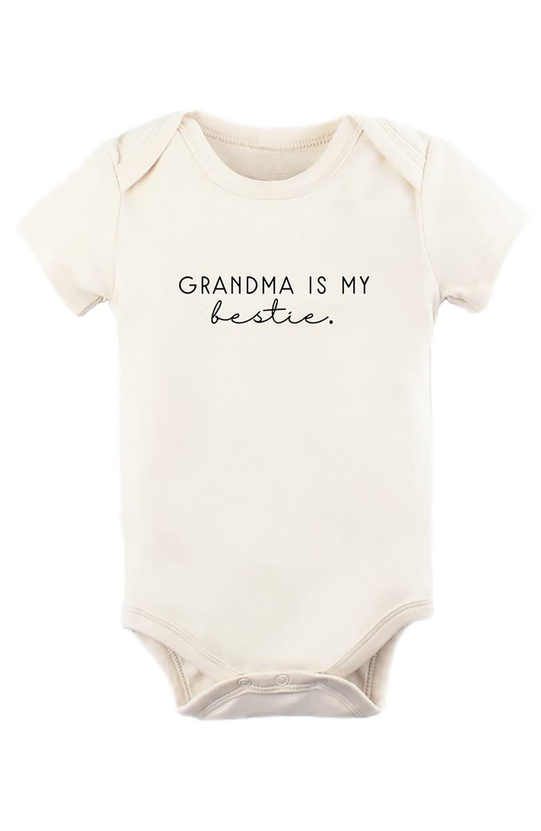 Tenth & Pine Grandma Is My Bestie Organic Cotton Bodysuit, Main, color, 
