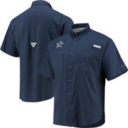 Columbia Men's Columbia Navy Dallas Cowboys Tamiami Omni-Shade Button-Down Shirt