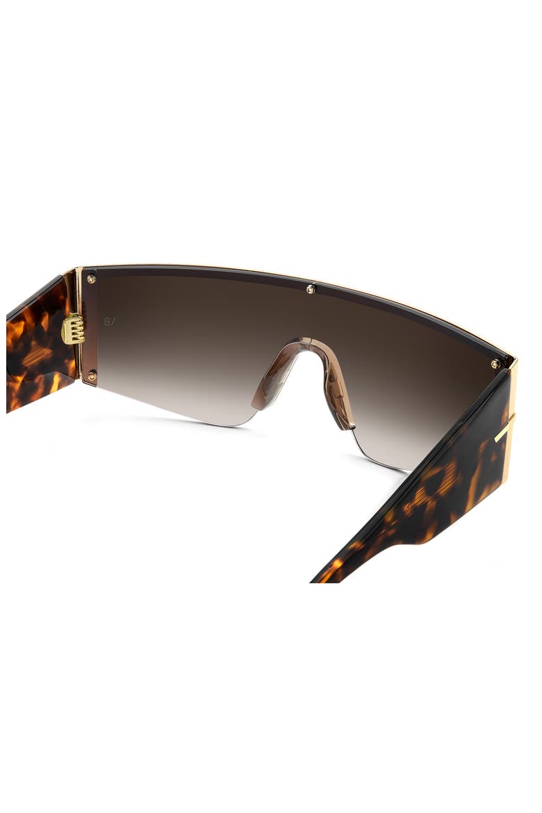 VB 7015/S 99mm Oversize Shield Sunglasses, Alternate, color, GOLD HAVANA/ BROWN SF