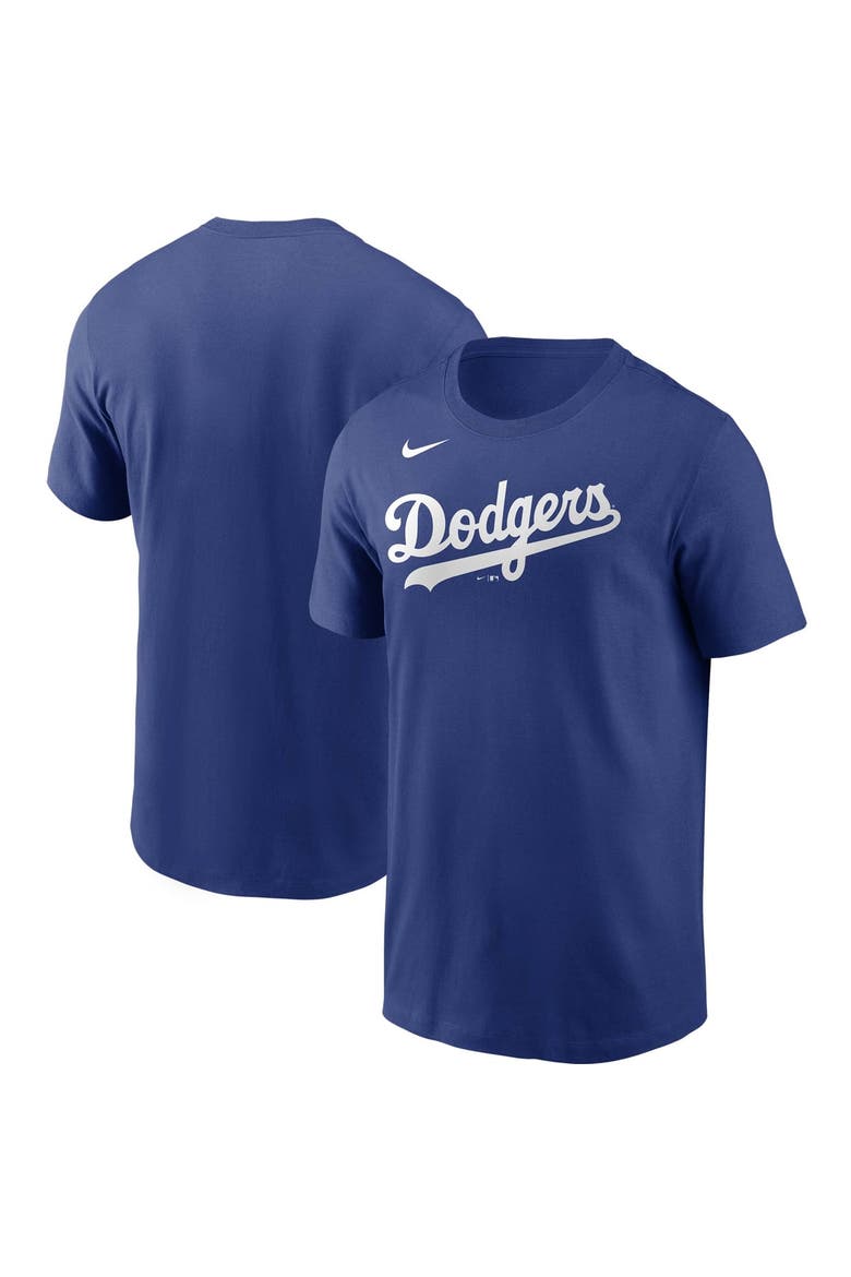 Men's Nike Royal Los Angeles Dodgers Team Wordmark T-Shirt, Main, color, Royal