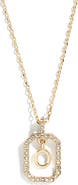 BaubleBar Alicia Intial Pendant Necklace