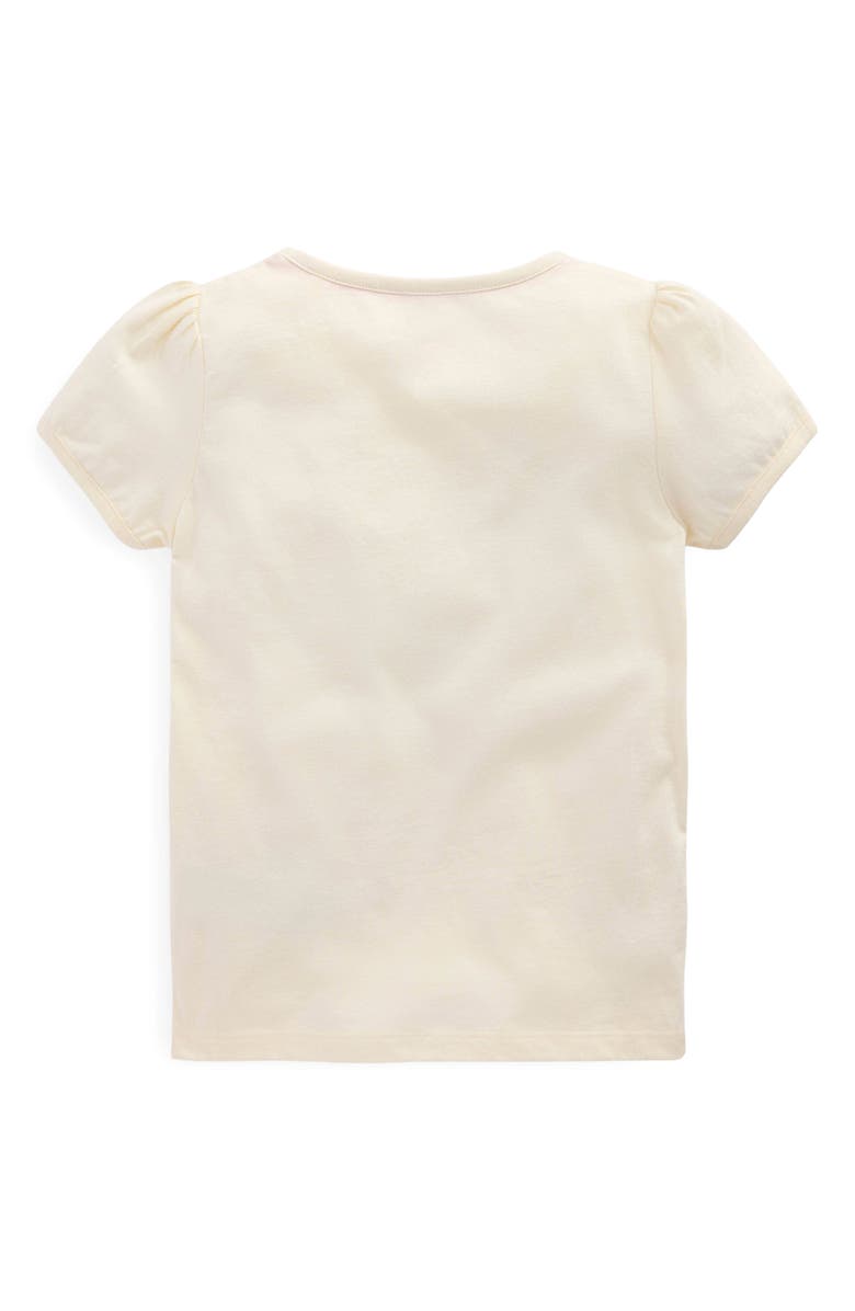 Mini Boden Kids' Horse Appliqué Puff Sleeve Cotton Graphic T-Shirt, Alternate, color, 