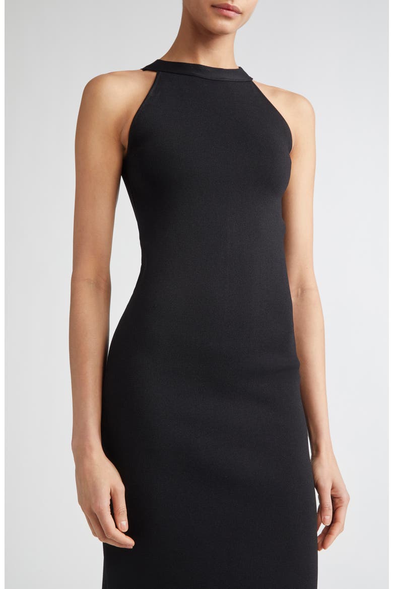 Pirenei Racerback Dress, Alternate, color, BLACK