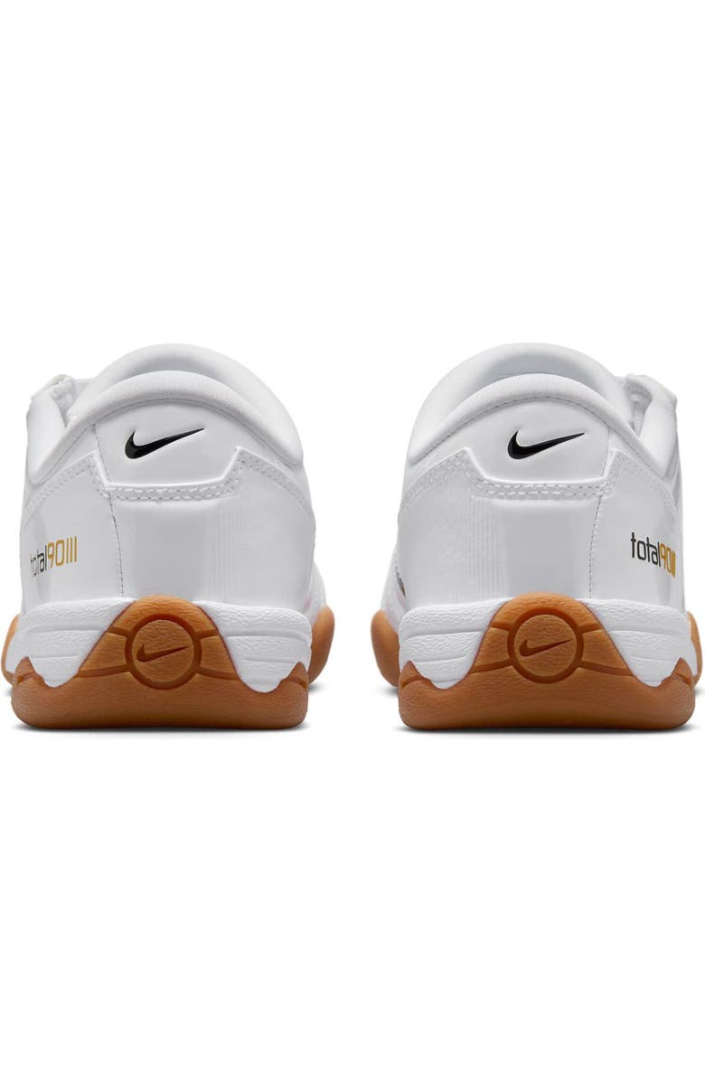 Nike Total 90 Soccer Sneaker, Alternate, color, White/ Black/ White/ Team Gold