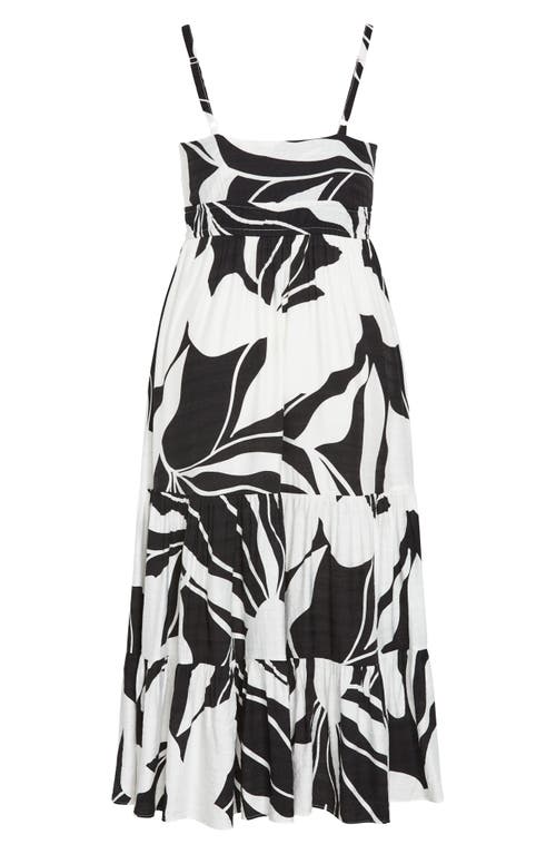 City Chic Kehlani Print Sleeveless Maxi Dress