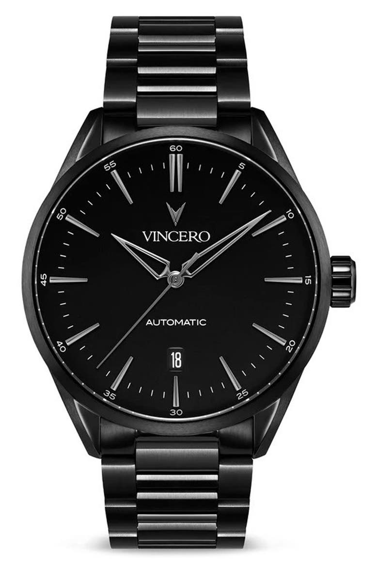 Icon Automatic Bracelet Watch, 41mm, Main, color, STEALTH