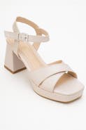 Prologue Shoes Lisbon Platform Block Heel Sandal
