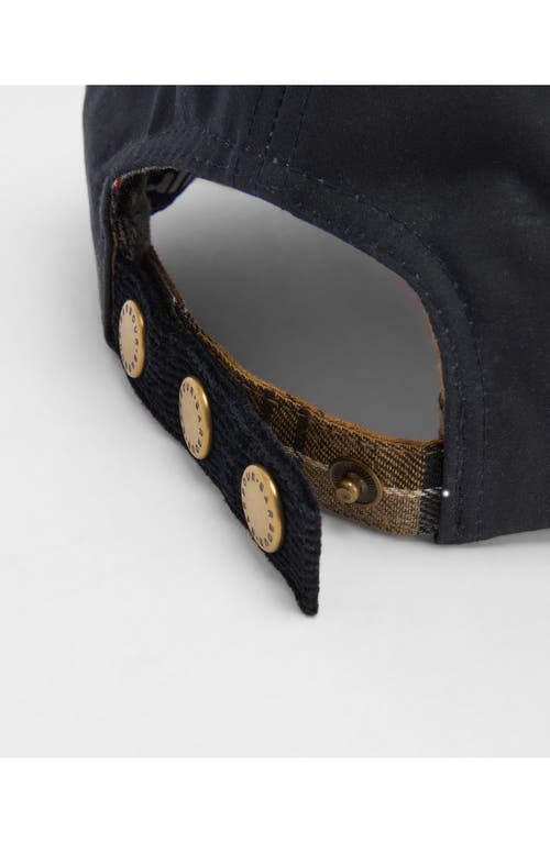Barbour Ashby Adjustable Cotton Baseball Cap In Blue