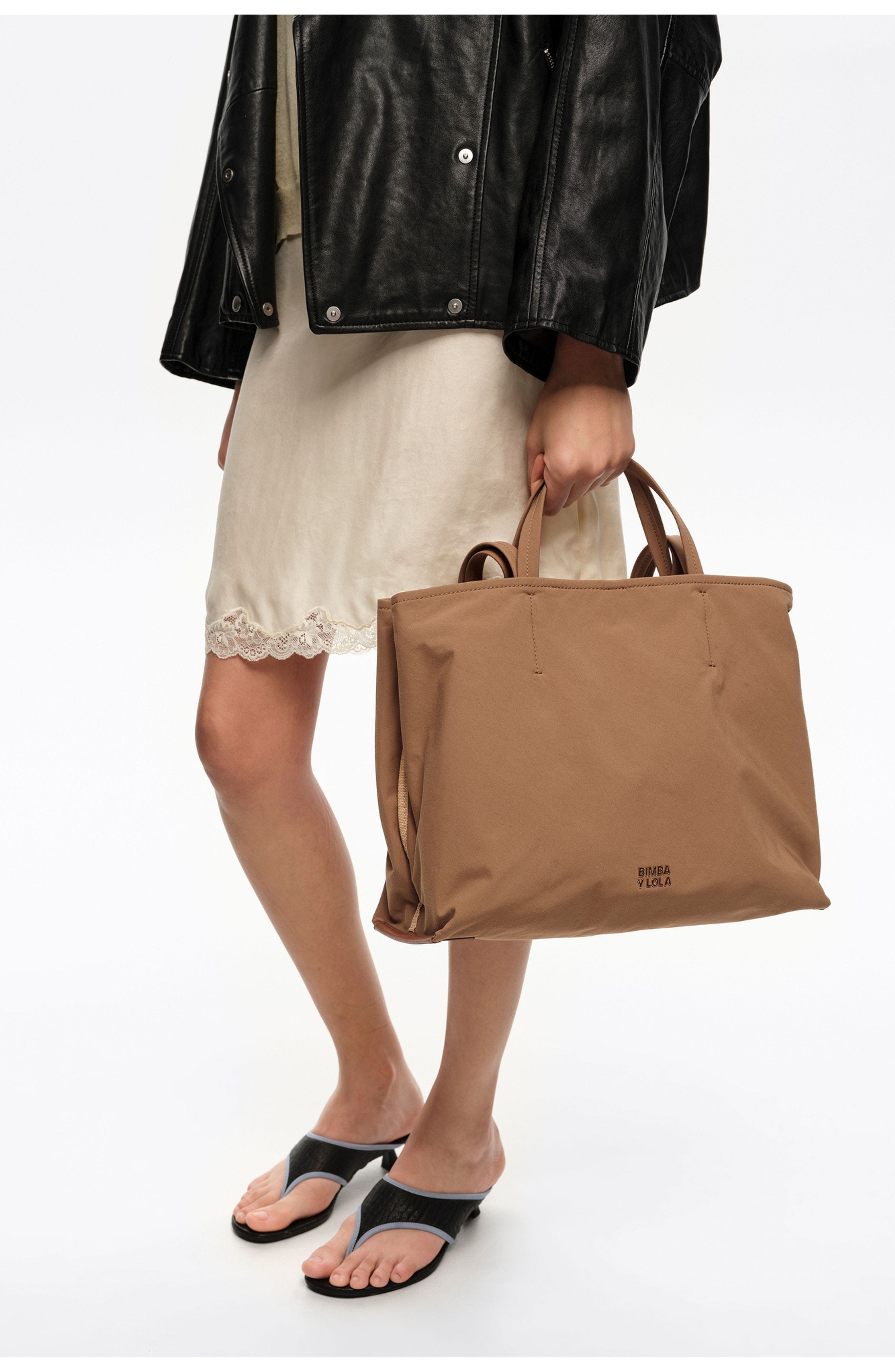 Bimba y Lola Large Chihuahua Shopper Bag, Alternate, color, Cinnamon