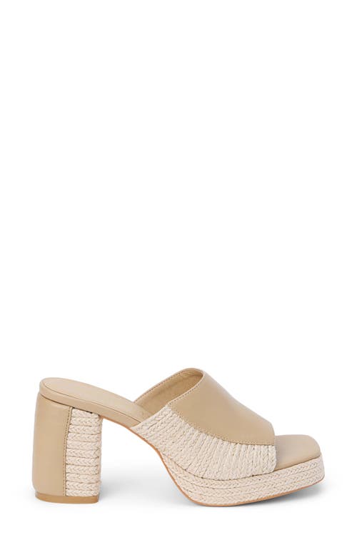 Coconuts By Matisse Beaufort Colorblock Mixed Media Sandal In Natural