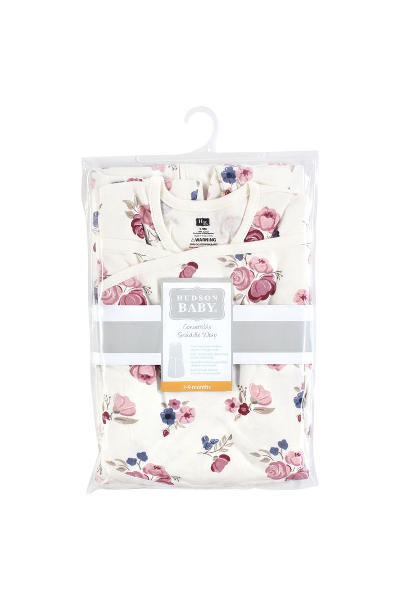 Swaddle-to-Sack Sleeper, Alternate, color, Dusty Rose Floral
