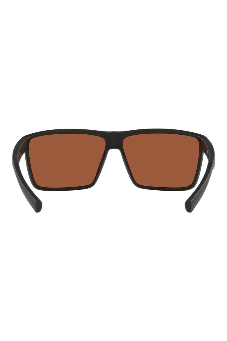 63mm Polarized Oversize Square Sunglasses, Alternate, color, GREEN MIRROR