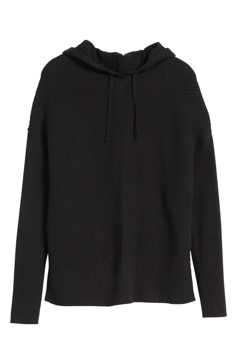 Caslon<sup>®</sup> Rib Hoodie, Alternate, color,