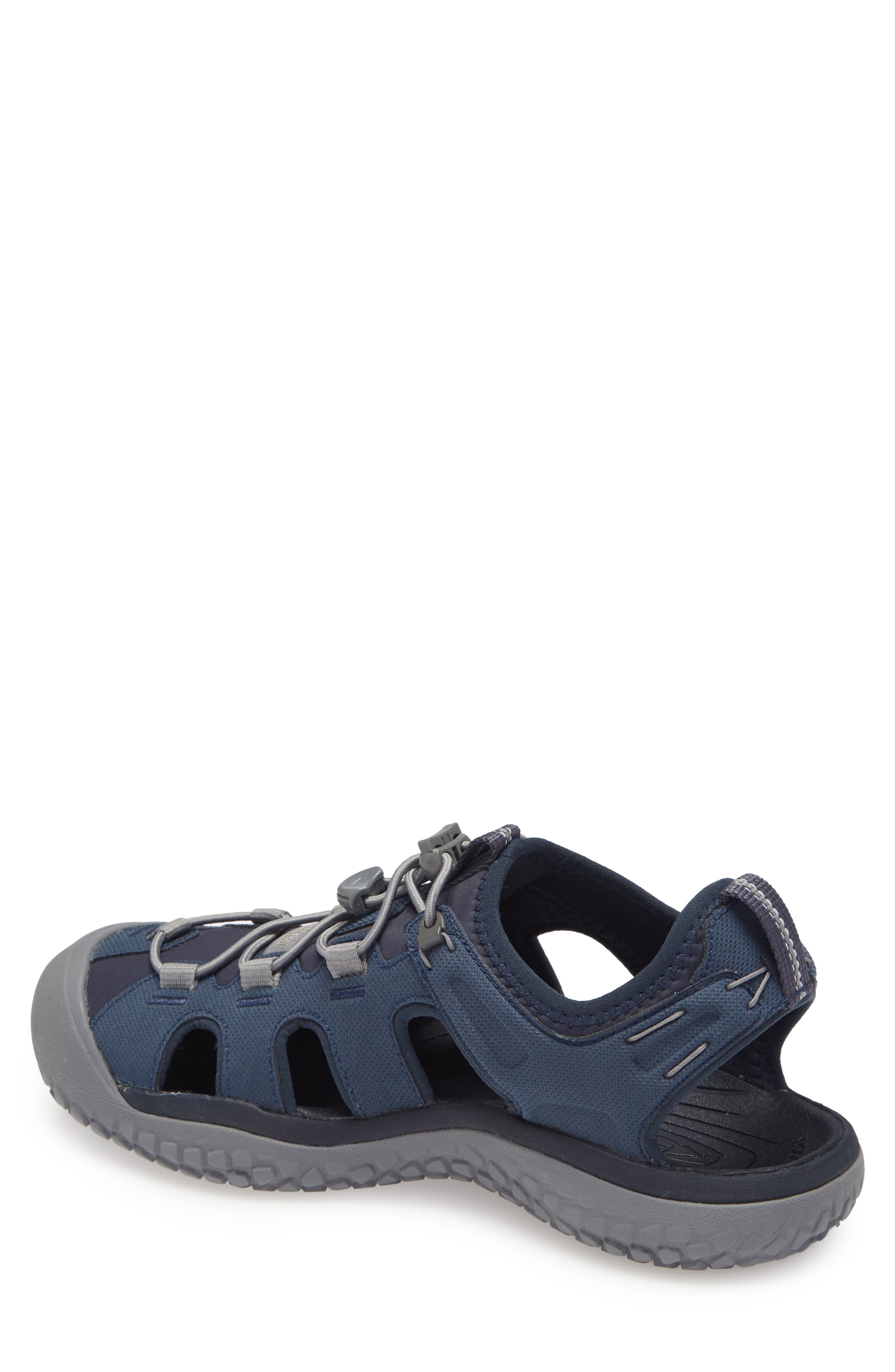 Solar Sandal, Alternate, color, NAVY/ STEEL GREY