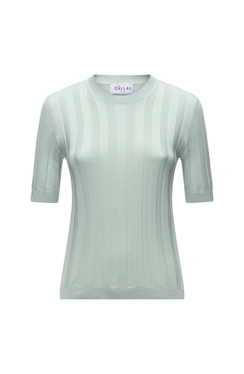 Callas Milano Deeda Crewneck sweater Pale Grey, Main, color, Pale Turquoise