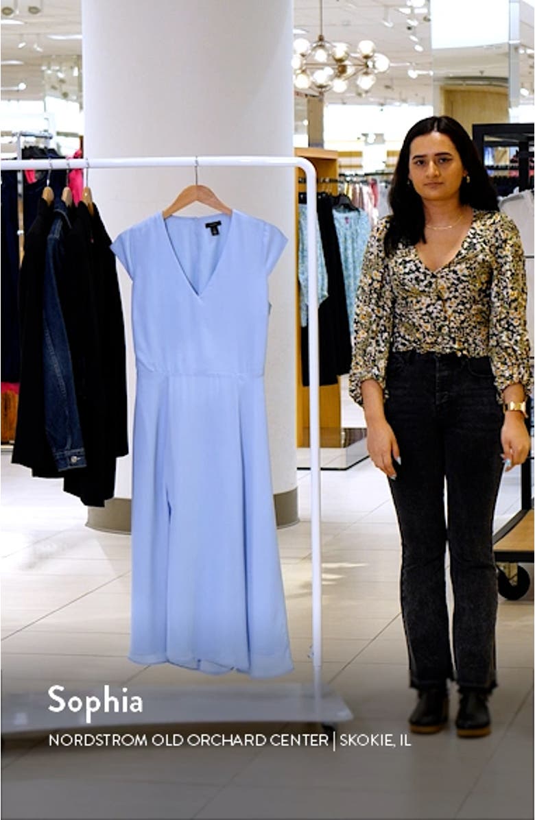 V-Neck Cutout Midi Dress, sales video thumbnail