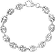 EFFY Sterling Silver Hammered Mariner Chain Bracelet