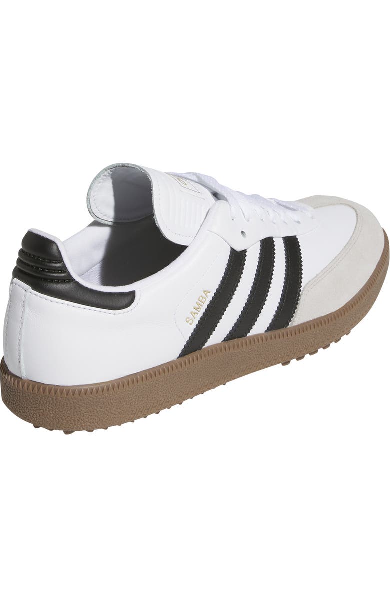 adidas Samba Lux Spikeless Golf Shoe, Alternate, color, Ftwwht/Cbl