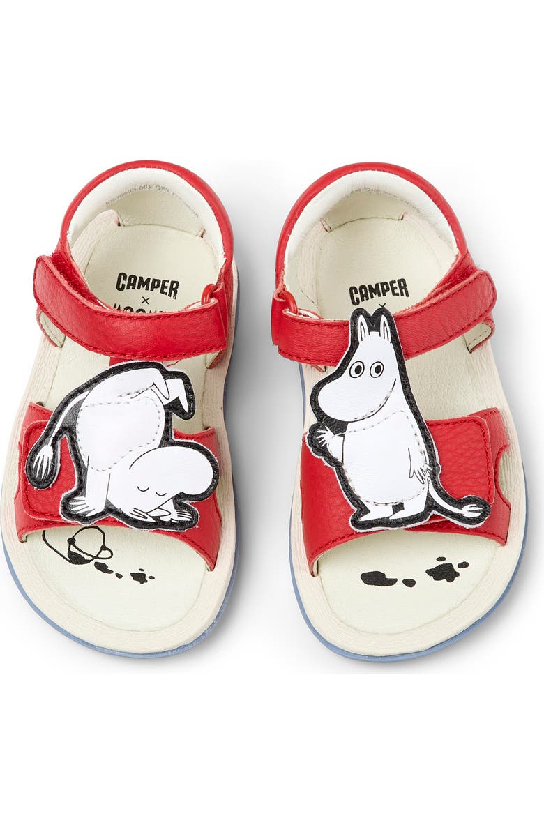 Camper Kids' Bicho Twins Mismatch Sandal, Alternate, color, Medium Red