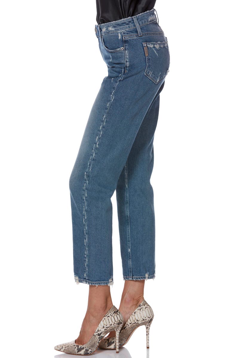 PAIGE Noella High Waist Ankle Straight Leg Jeans, Alternate, color, 