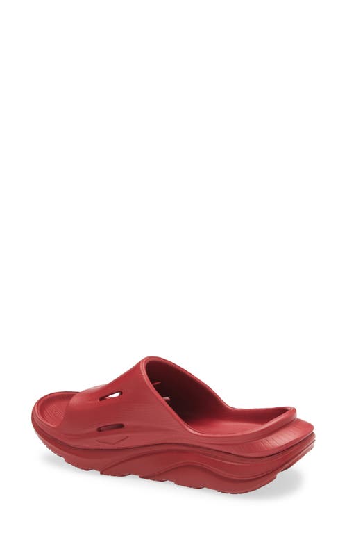 Hoka Gender Inclusive Ora Recovery Slide 3 Sandal In Black