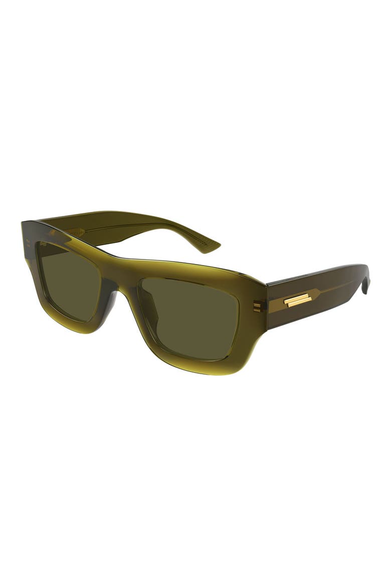 50mm Square Sunglasses, Alternate, color, GREEN