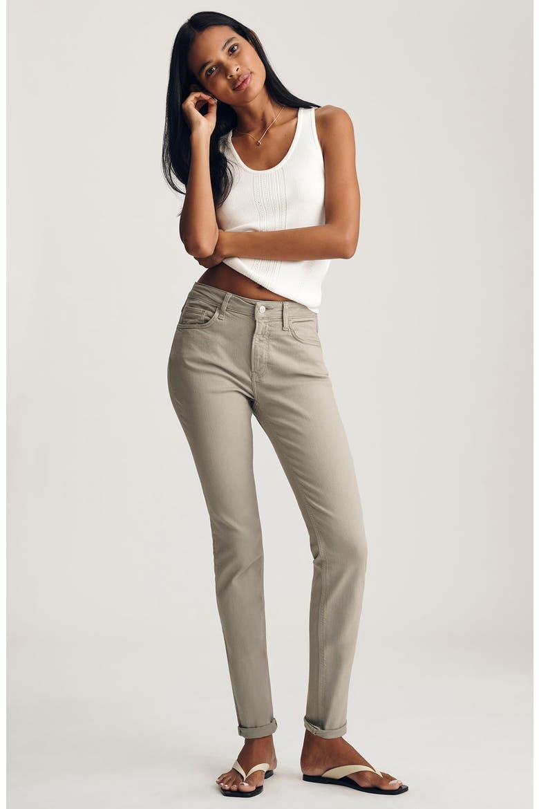 Kathleen Mid Rise Slim Boyfriend Jeans, Alternate, color, DESERT SAGE FLEX BLUE
