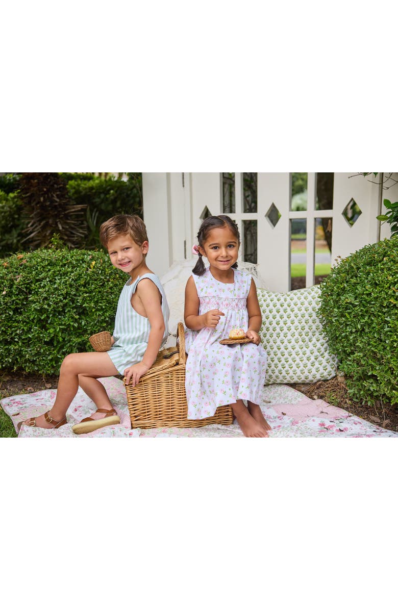 Little English Kids' Cotton Vintage John John, Alternate, color, Meriwether Stripe