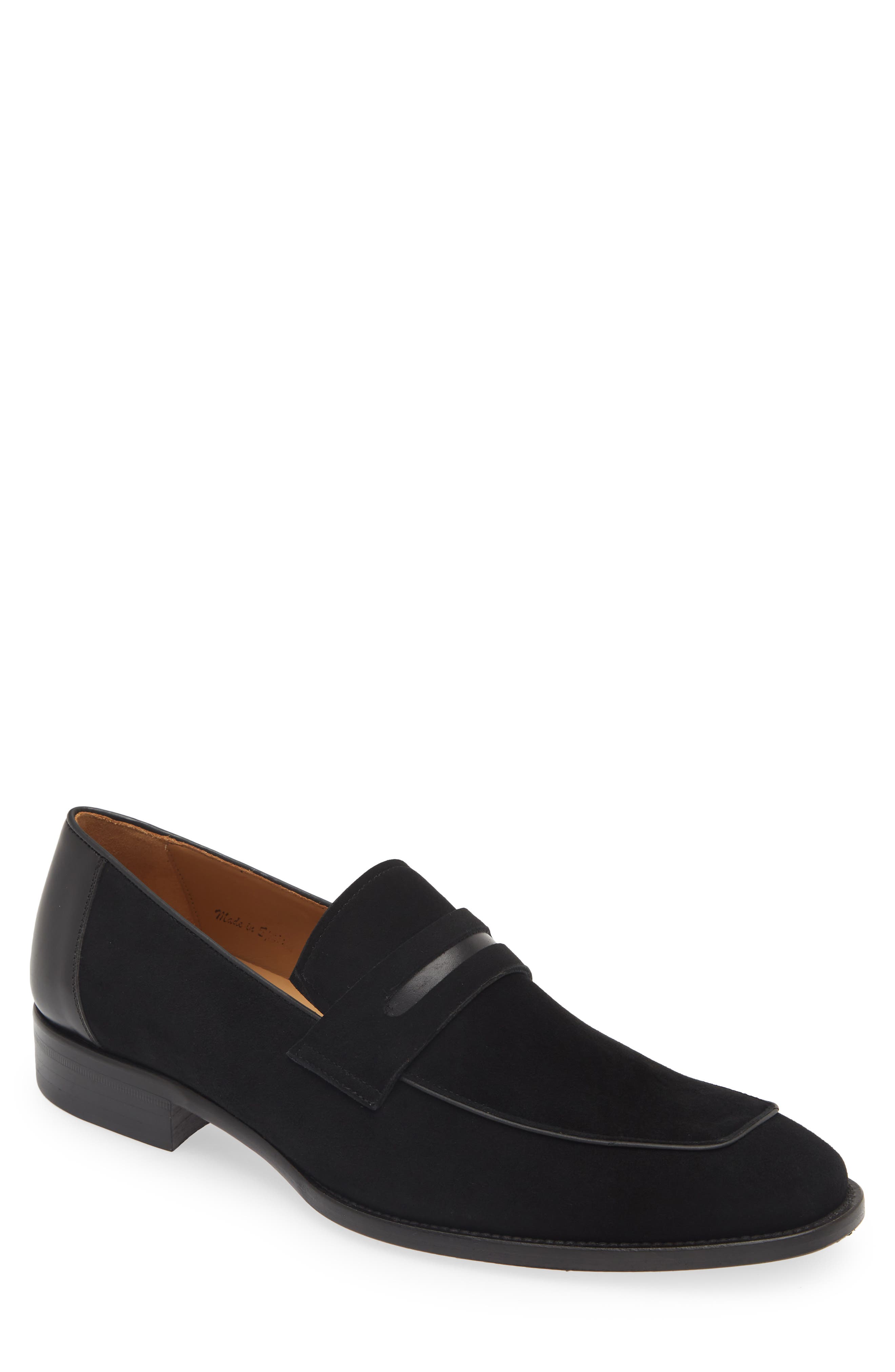 Mezlan Galeno Penny Loafer, Main, color, Black