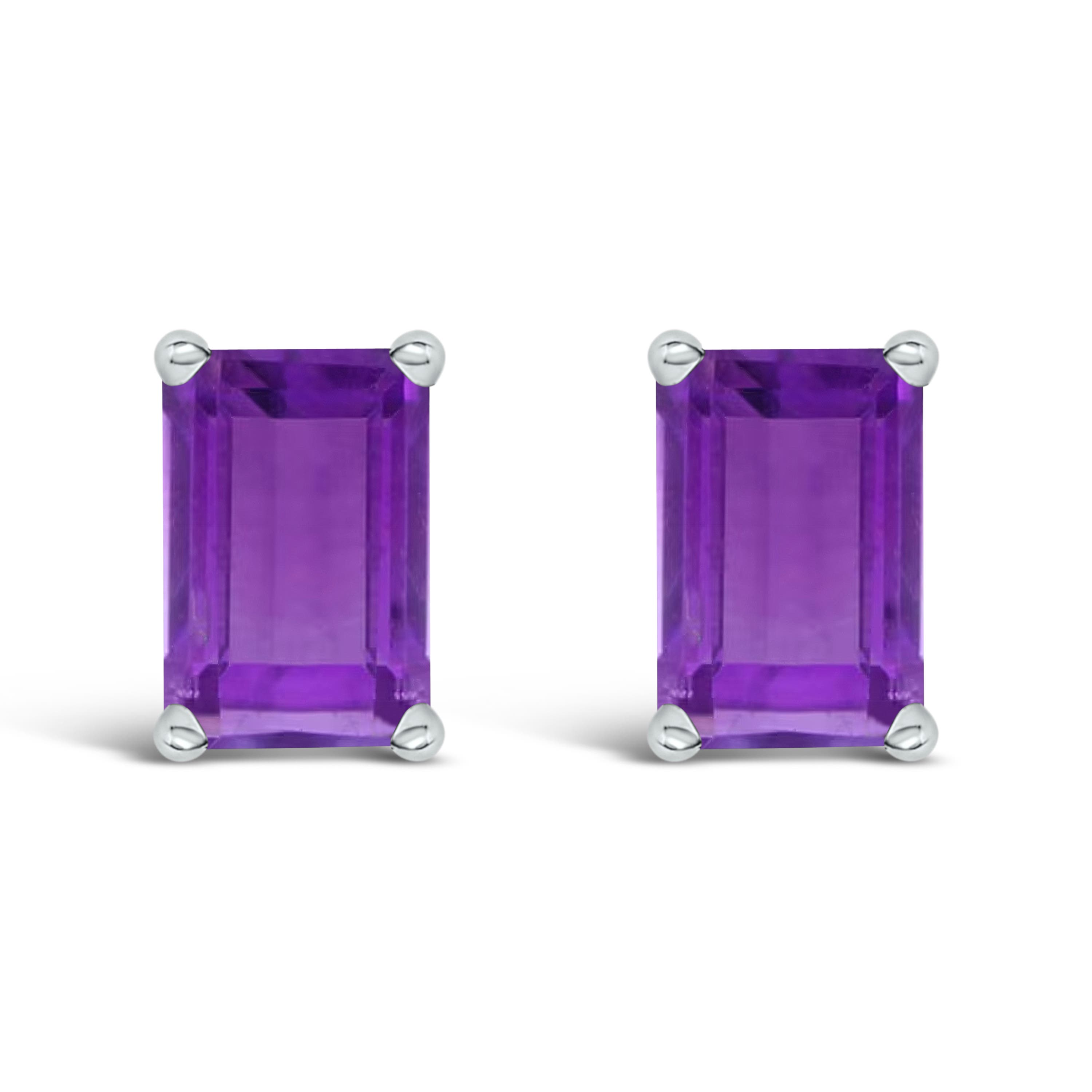 Purple Amethyst | White