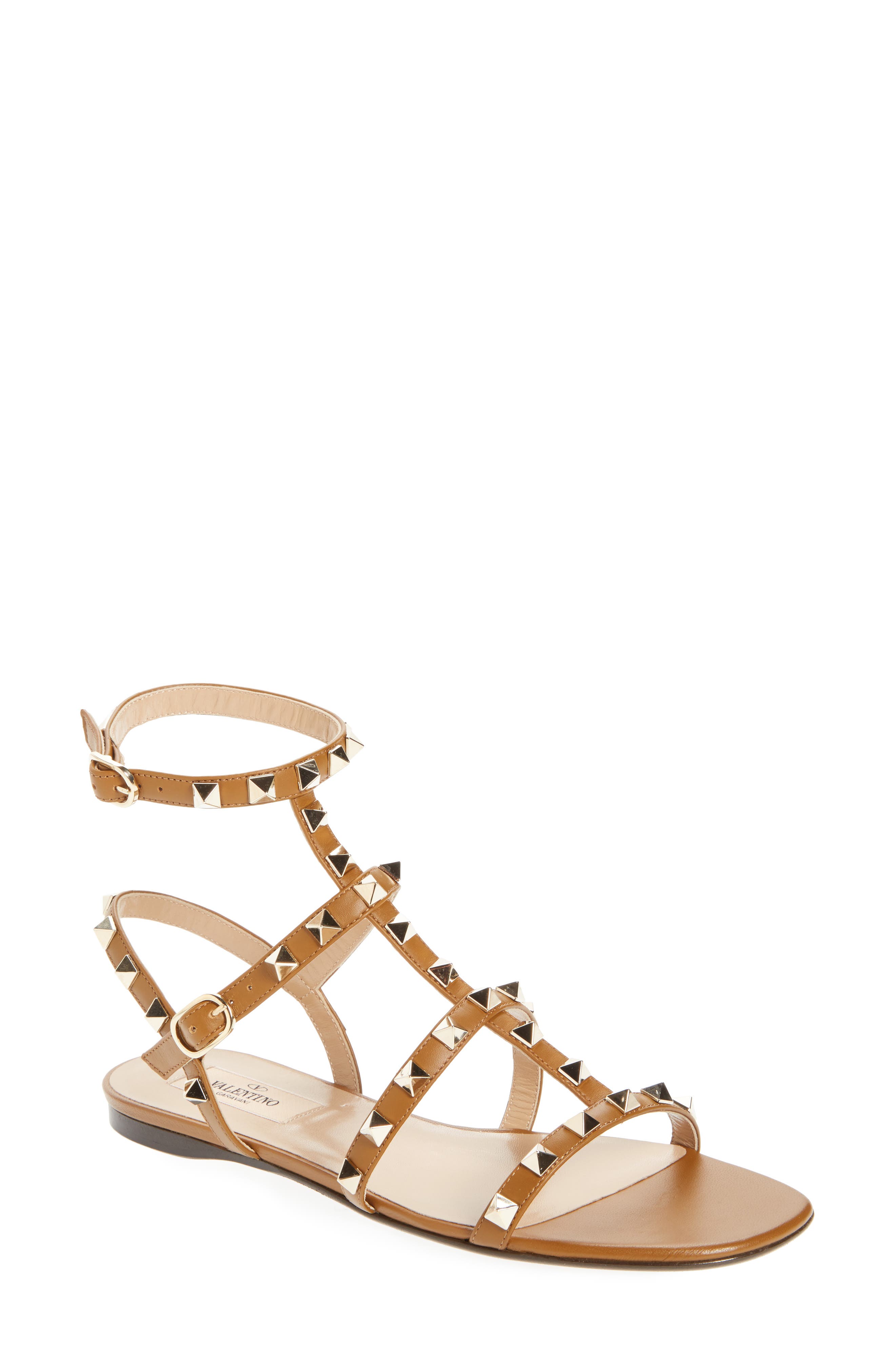 Valentino Garavani Rockstud Gladiator Sandal, Main, color, 
